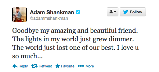 Adam Shankman's Reaction to Cory Monteith's Death